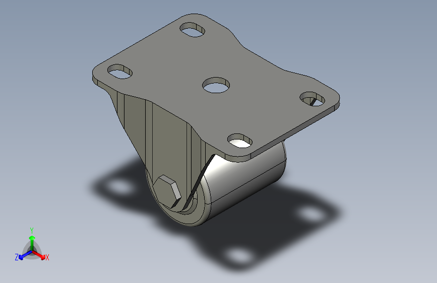 低重心重载型脚轮-固定型_JCB-40