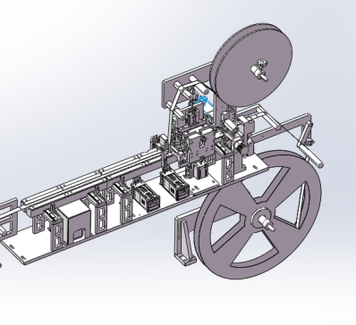四套窄带包装机用于接收材料