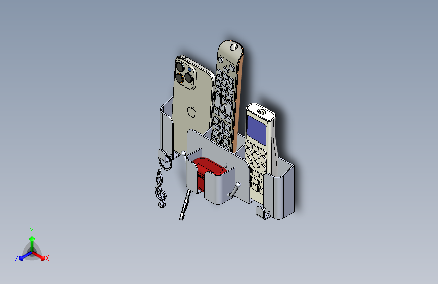 手机遥控器收纳支架