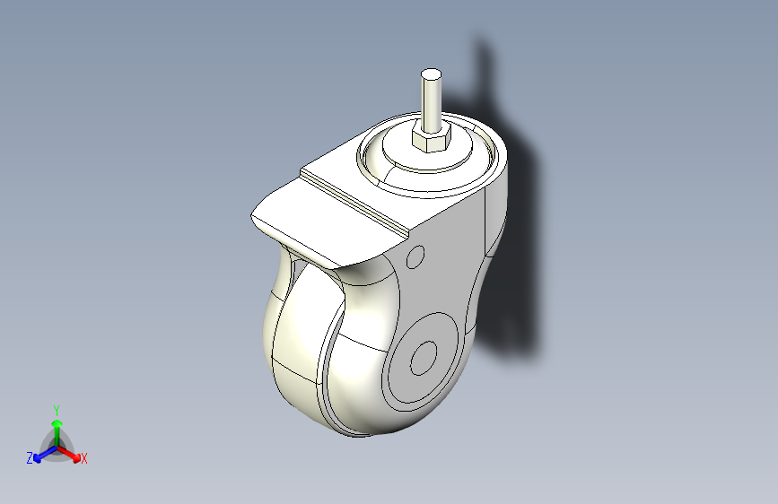 11-006  医用静音脚轮医疗脚轮面包轮静音脚轮_040-8007.00-31100.01