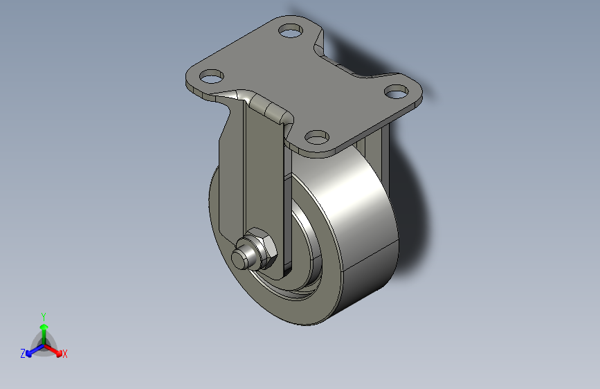 11-007小型不锈钢脚轮万向脚轮活动脚轮带刹脚轮不锈钢脚轮_040-8012.04-00051.00