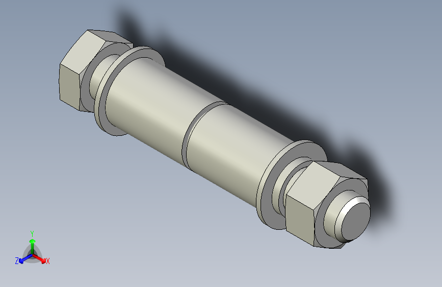 AXLF7整体式滚轮REF7-HT的轮轴-AXL.F7-10X40-PTFE