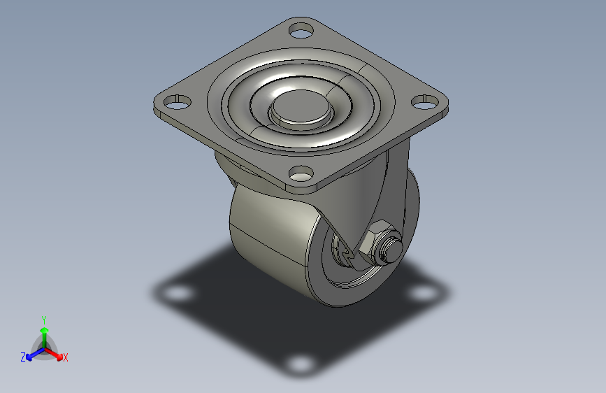 11-009低重心脚轮万向脚轮活动脚轮带刹脚轮_040-8021.00-01075.00