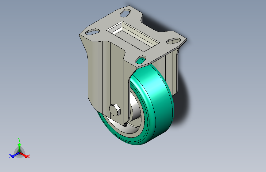 REF2-PSL-H适用于中等程度负载的带刹车脚轮-RE.F2-100-PSL-H
