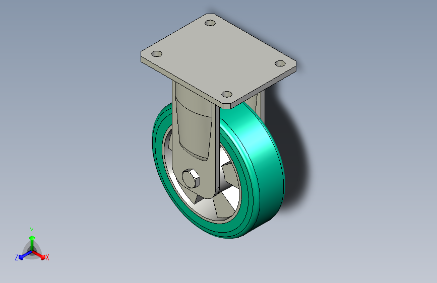 REF2-PSL-WH适用于重载场合的带刹车脚轮-RE.F2-160-PSL-WH
