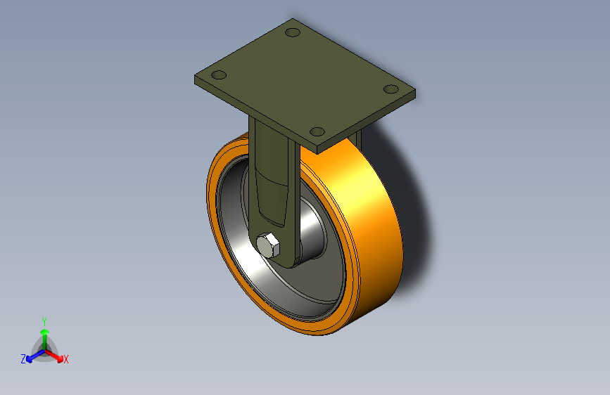 REF4-PSL-WEH适用于超重载场合的带刹车脚轮-RE.F4-250-PSL-WEH