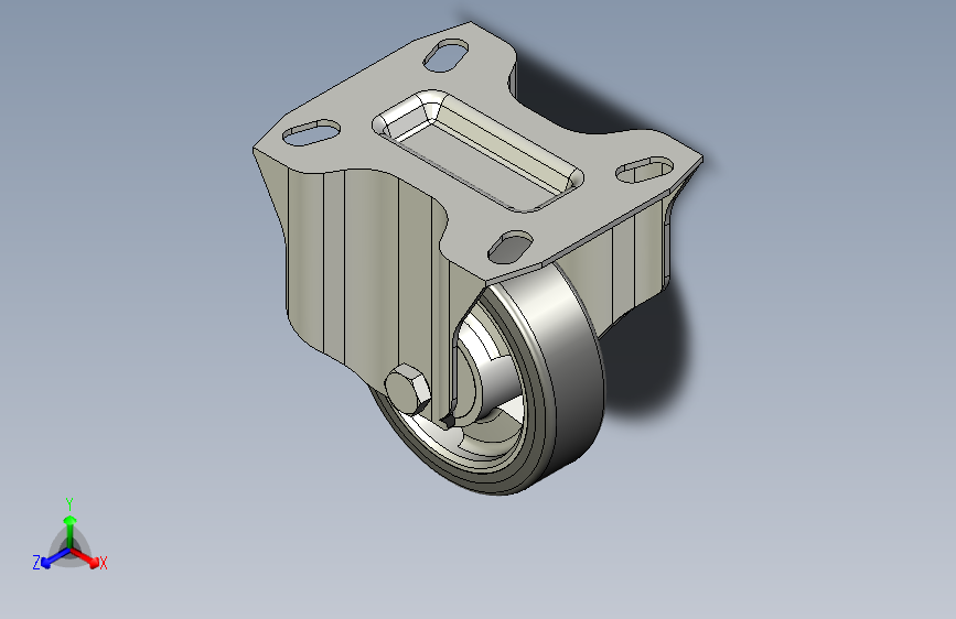 REF5-PSL-N-ESD带钢板支架的脚轮-ESD-RE.F5-080-PSL-N-ESD
