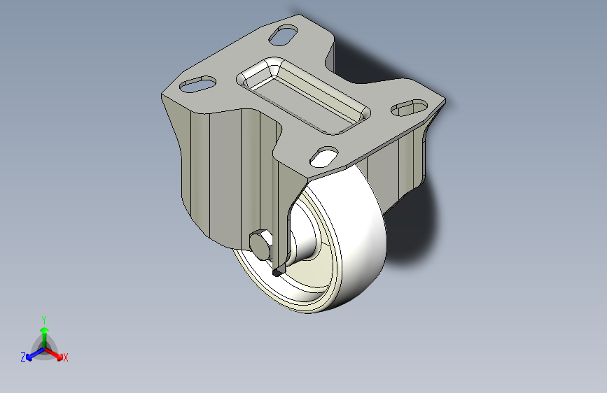 REF8-PBL-N带支架的脚轮-RE.F8-080-PBL-N