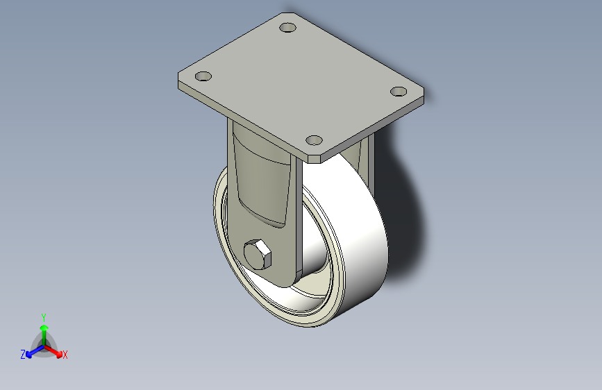 REF8-PSL-WH适用于重载场合的带刹车脚轮-RE.F8-125-PSL-WH