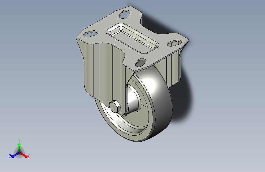 REG1-PBL-N-SST带不锈钢支架的脚轮RE.G1-100-PBL-N-SST