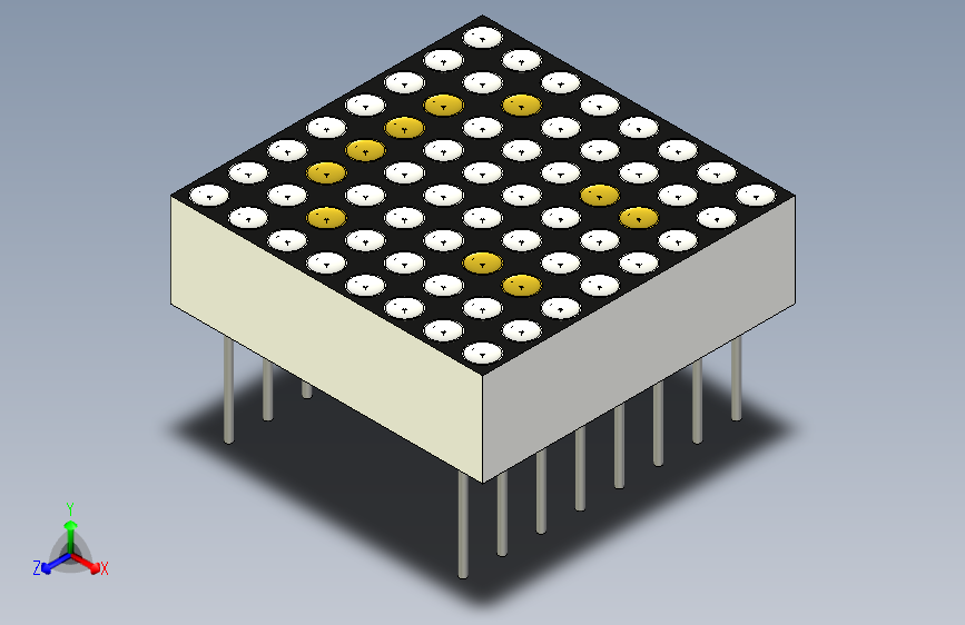 8x8 LED矩阵 0.8英寸 20毫米