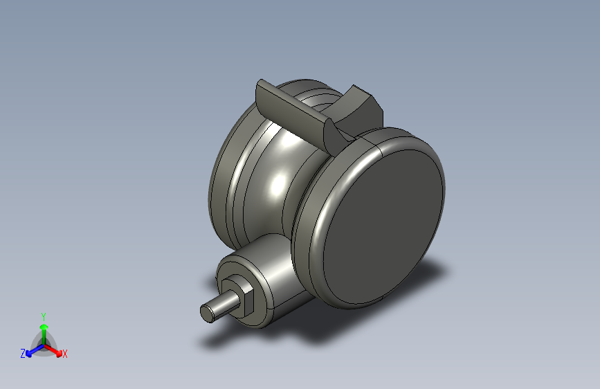 带有双重制动的防静电尼龙转向脚轮 D75 0.0.605.48