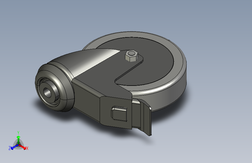 带有双重制动的防静电转向脚轮 D125 0.0.418.11