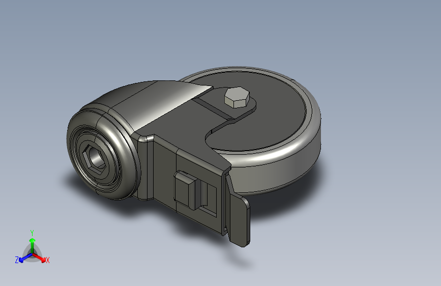 带有双重制动的转向脚轮 D75 1.1.646.07