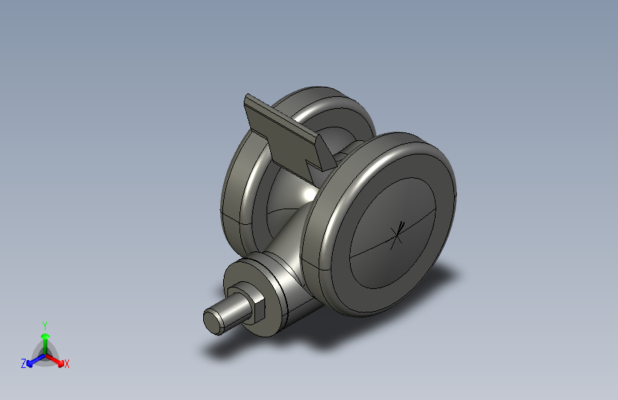 带有制动装置的防静电转向脚轮 D65 0.0.444.93