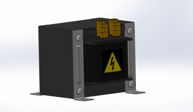 一台220_220 VAC单相标准隔离变压器