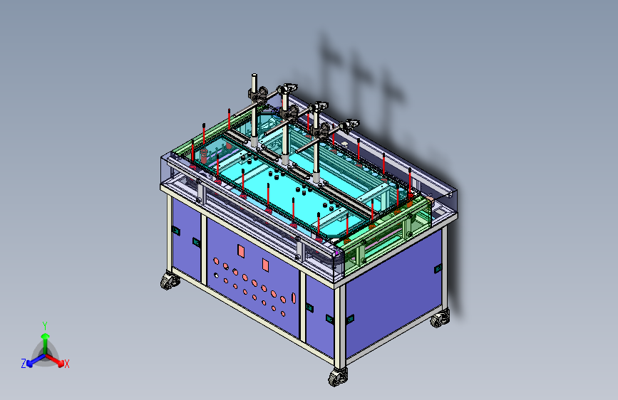 X2679 1.4米环形喷涂机原文件工程图
