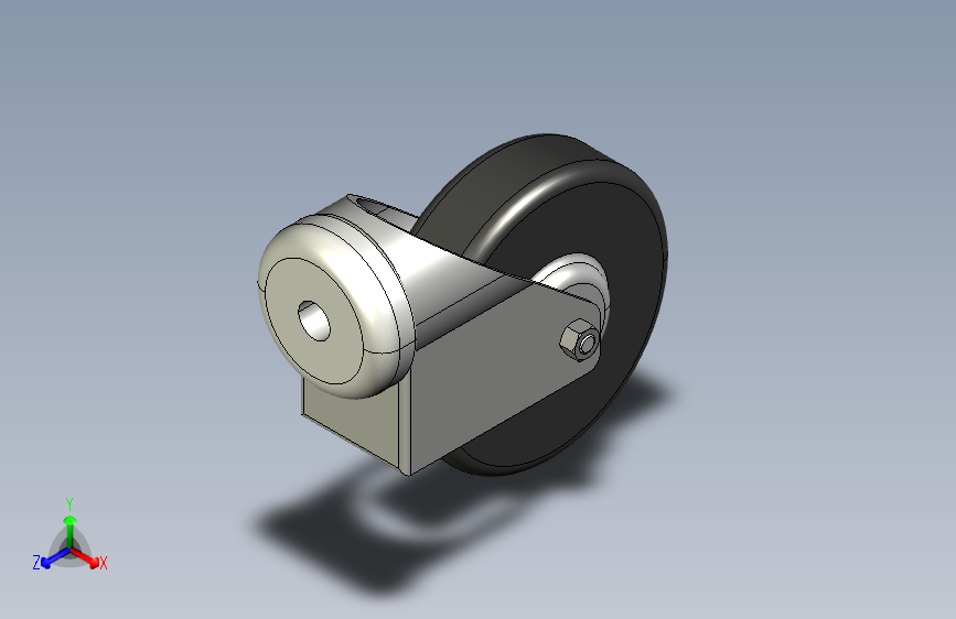 防静电转向脚轮 D80，不锈钢 1.0.001.97