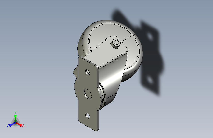 防静电转向脚轮 D100 120x40 0.0.633.44