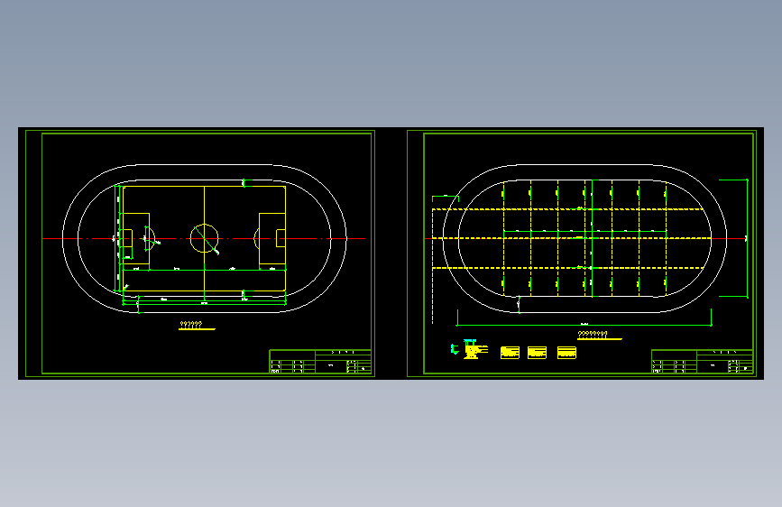 足球场施工图118925