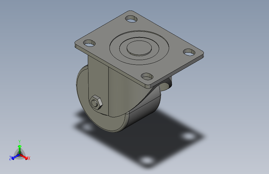 平板万向脚轮-重型_BAB-FZ-WX-75-PU