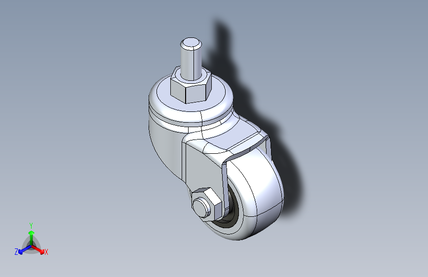 丝杆型定向脚轮_BAB-S-DX-38-PU