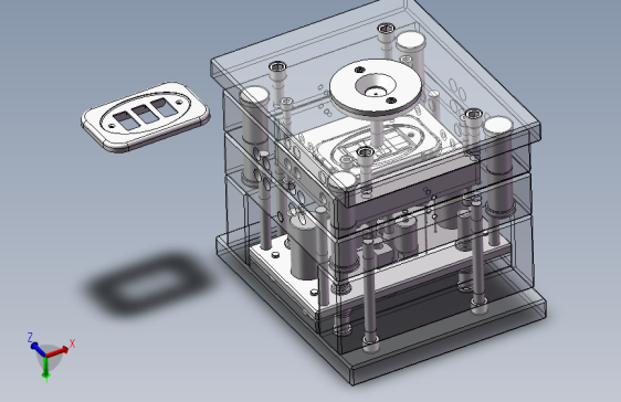 开关盖模具设计75154