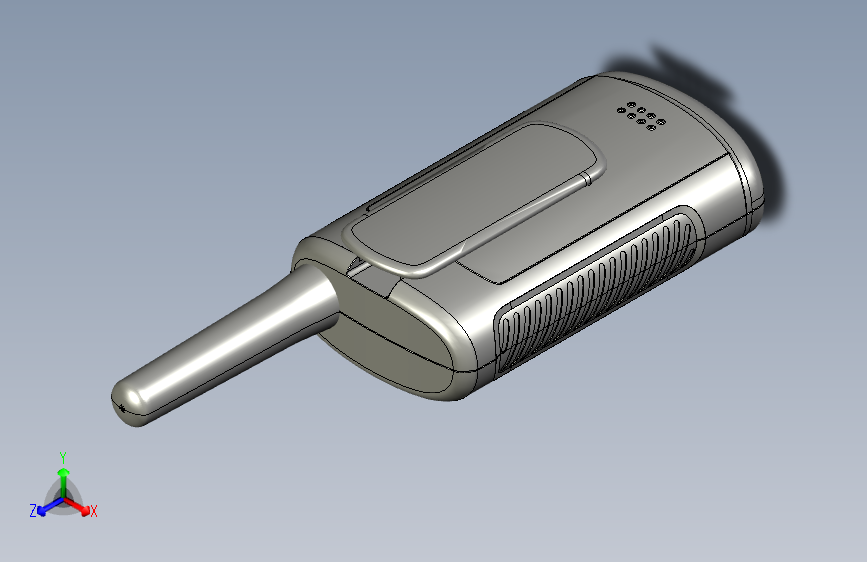 对讲机三维图纸728537