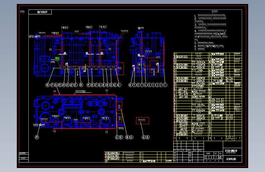 SFSZ10-40000／110电力变压器CAD套图433430