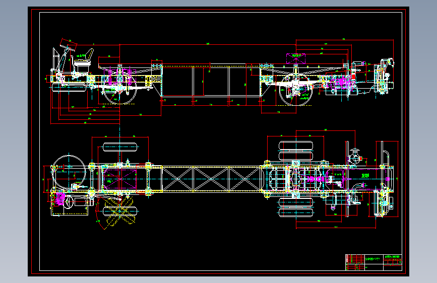J6112客车底盘布置图478651