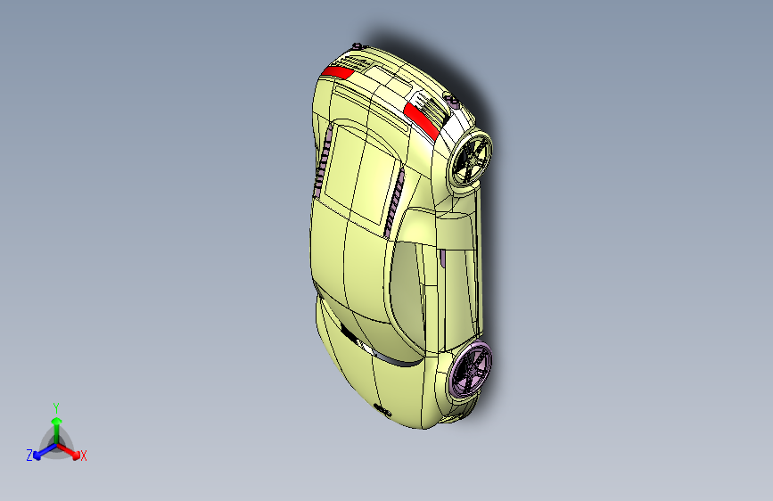 奥迪R8逆向工程建模+说明书+CATIA三维模型 主视图