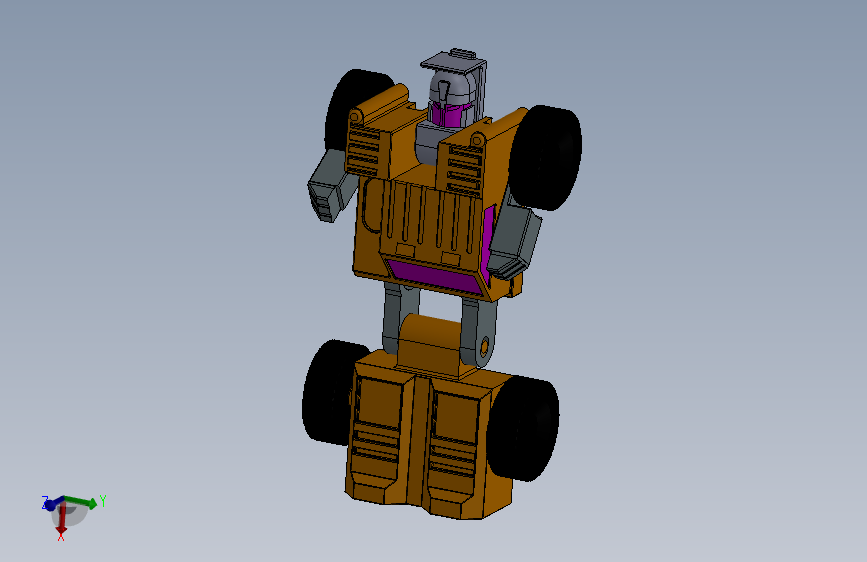 变形小金刚玩具车设计模型127840