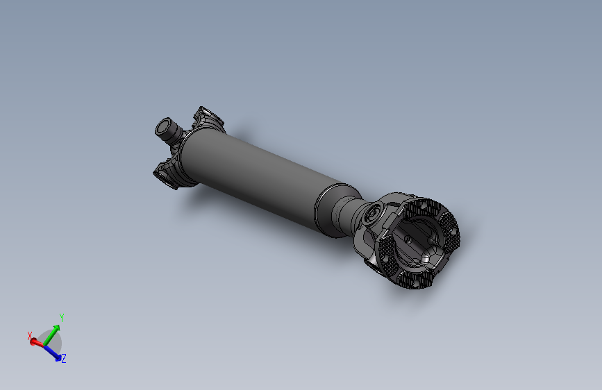 车辆轿车传动轴连接器模型305939 主视图