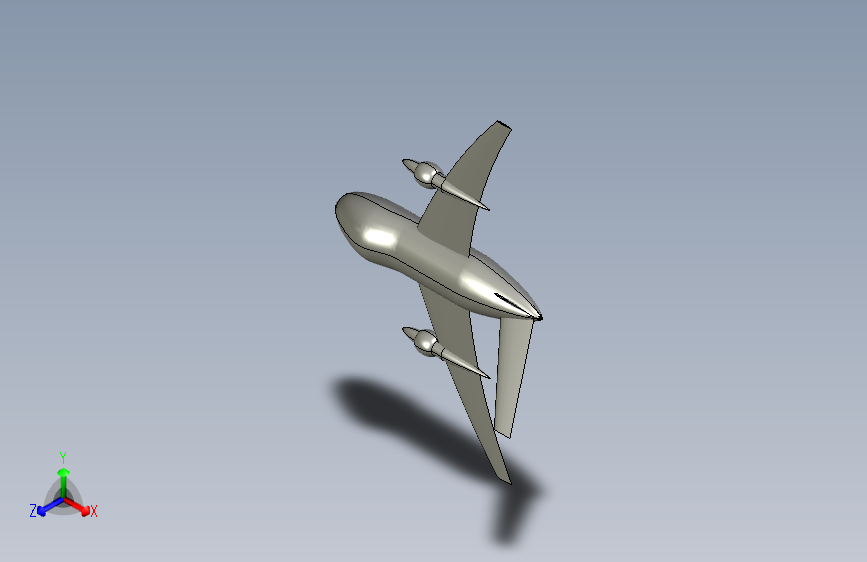 垂直起降固定翼无人机sw三维图1018232