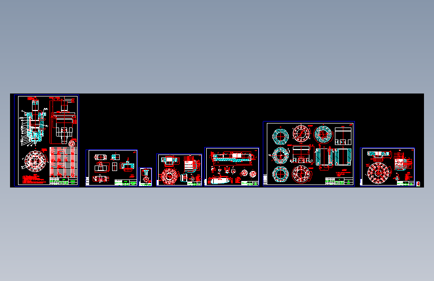 伺服液压油缸CAD图纸 870565