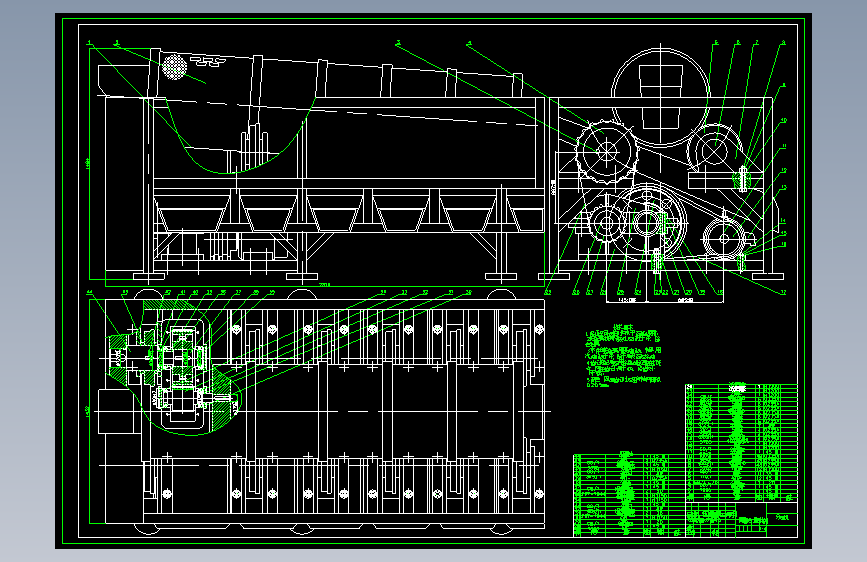 大蒜分选机cad图纸 467067