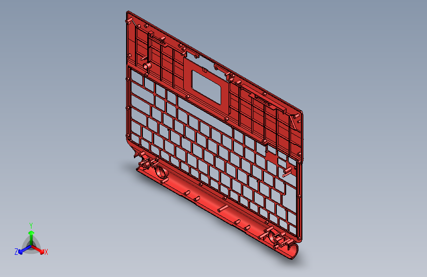 戴尔笔记本电脑键盘面板注塑实验模具392469