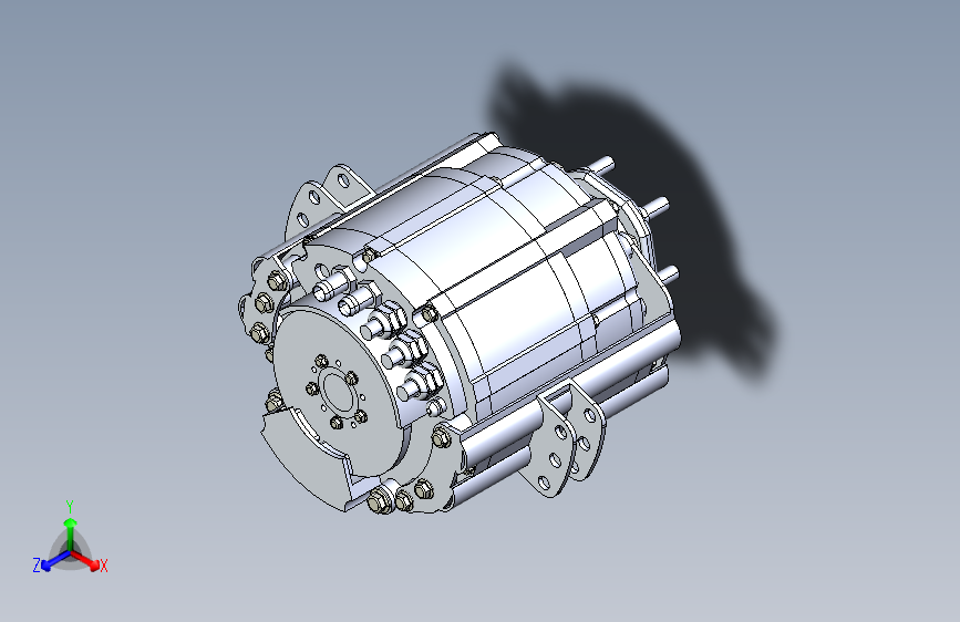 电动汽车内转子轮毂电机376585