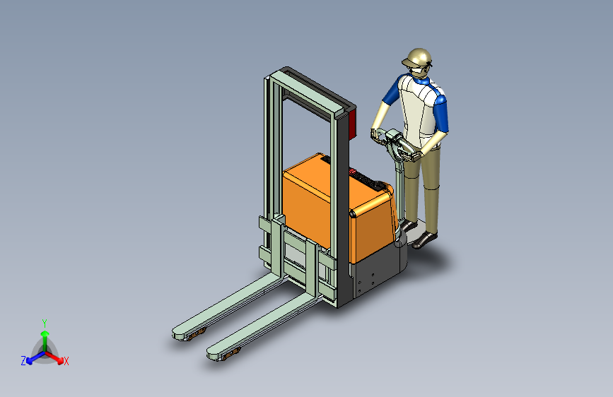 电动升降手推叉车964509