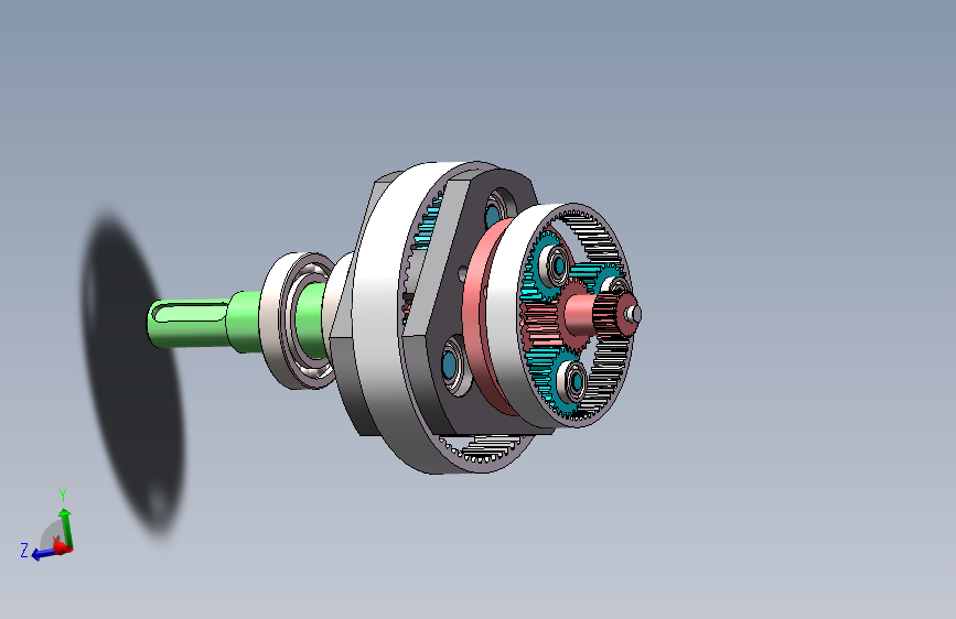 二级行星齿轮减速器 1578659