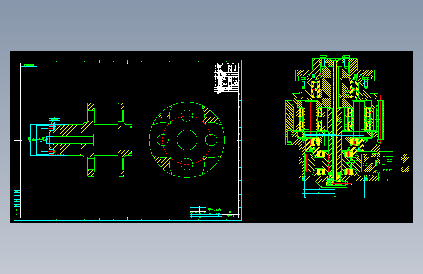二级行星减速器全套图纸487694