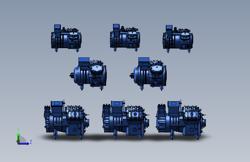 富士豪半封闭往复式单级四缸制冷压缩机851802