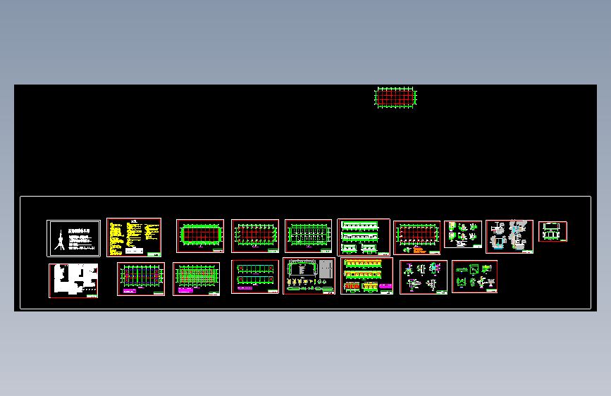 钢结构厂房图纸60455
