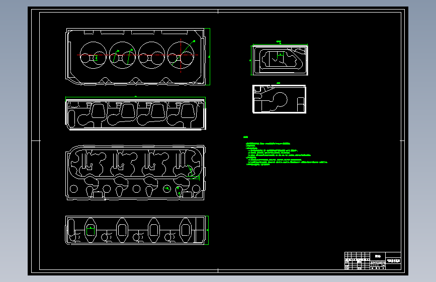 缸盖钻孔和铣削夹具cad1667774