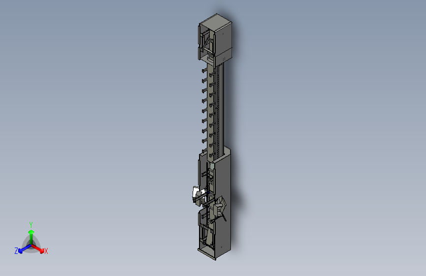 高效下行散粮双气垫犁式卸料输送机三维模型（有cad图）235181