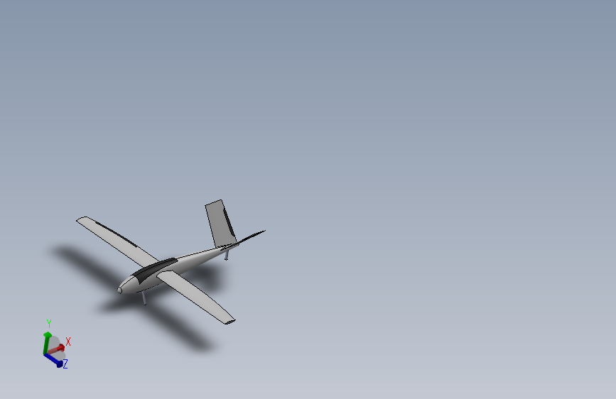 固定翼飞机模型sw三维1077182