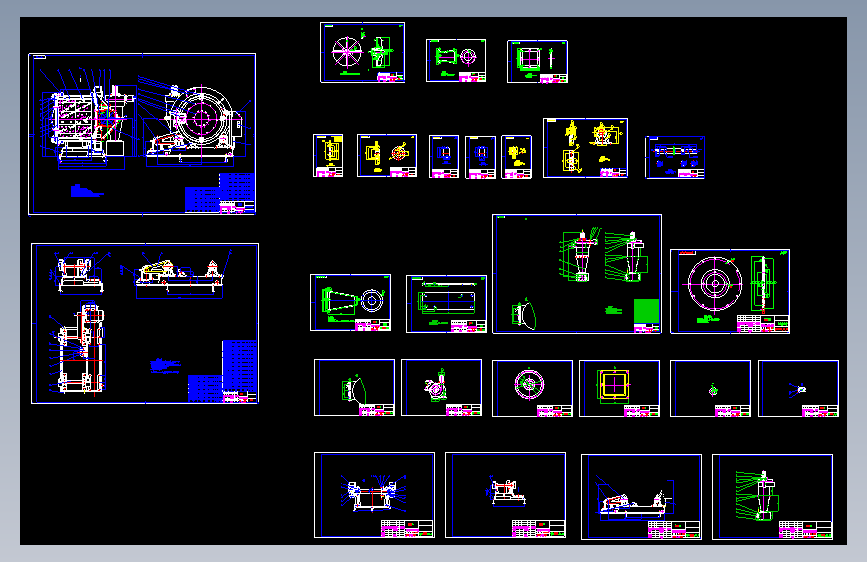 滚筒式抛丸清理机的设计图集 1347692