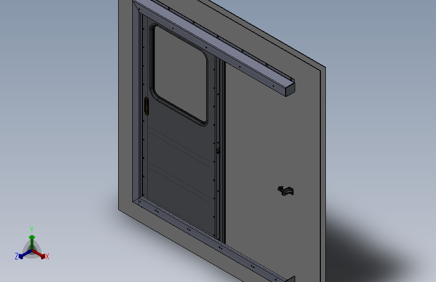 滑动门（钢制）设计模型256616