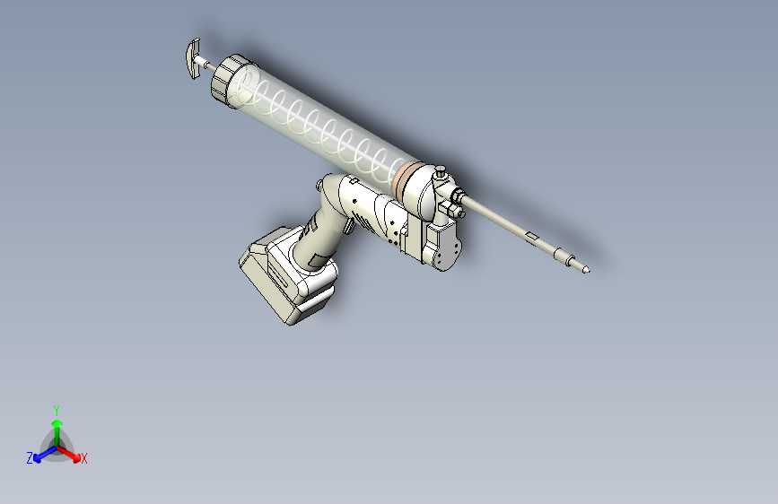 黄油枪三维模型