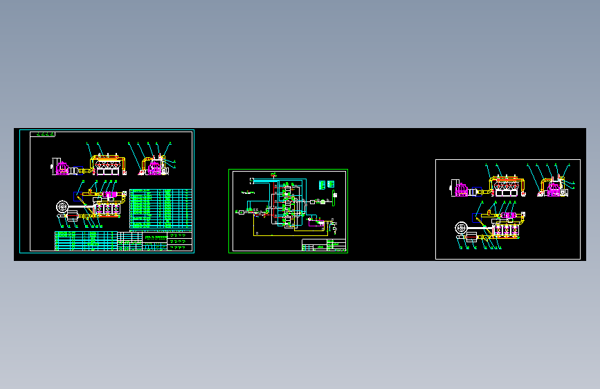 活性炭吸附-脱附-冷凝回收设备总图工艺流程图738626
